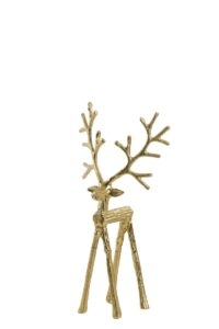 Deer Ornament 16x10x32 cm antiek goud