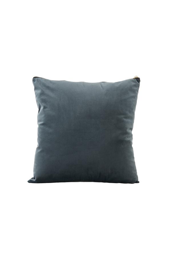 Mereng Kussen 45x45 cm donker blauw grijs