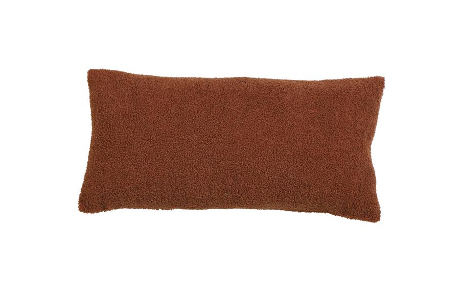 Teddy Kussen 60x30 cm terra