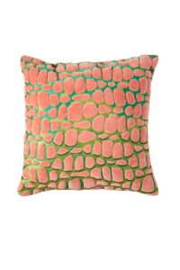 Tomba Kussen 45x45 cm groen+koraal