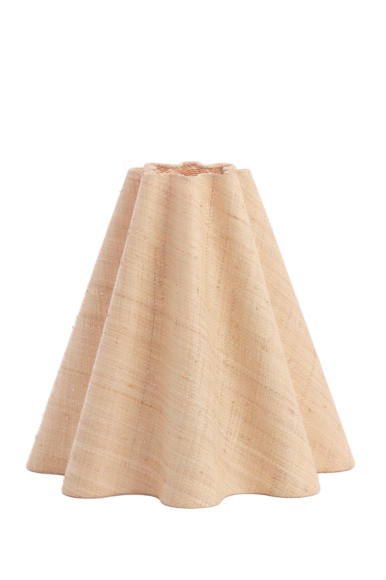 Bezaha Kap drum wave Ø40x36 cm naturel
