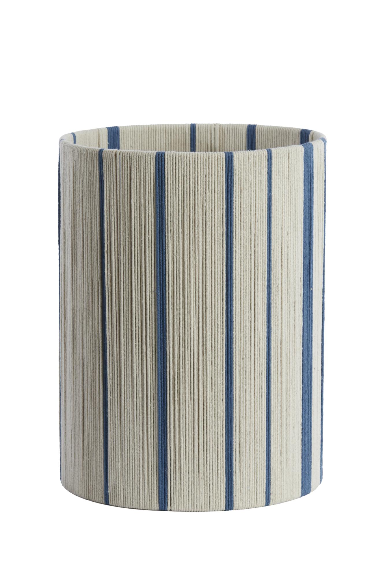 Medan Kap cilinder 30-30-40 cm crème+blauw