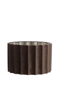 Disli Kap cilinder 35-35-22 cm velvet donker bruin