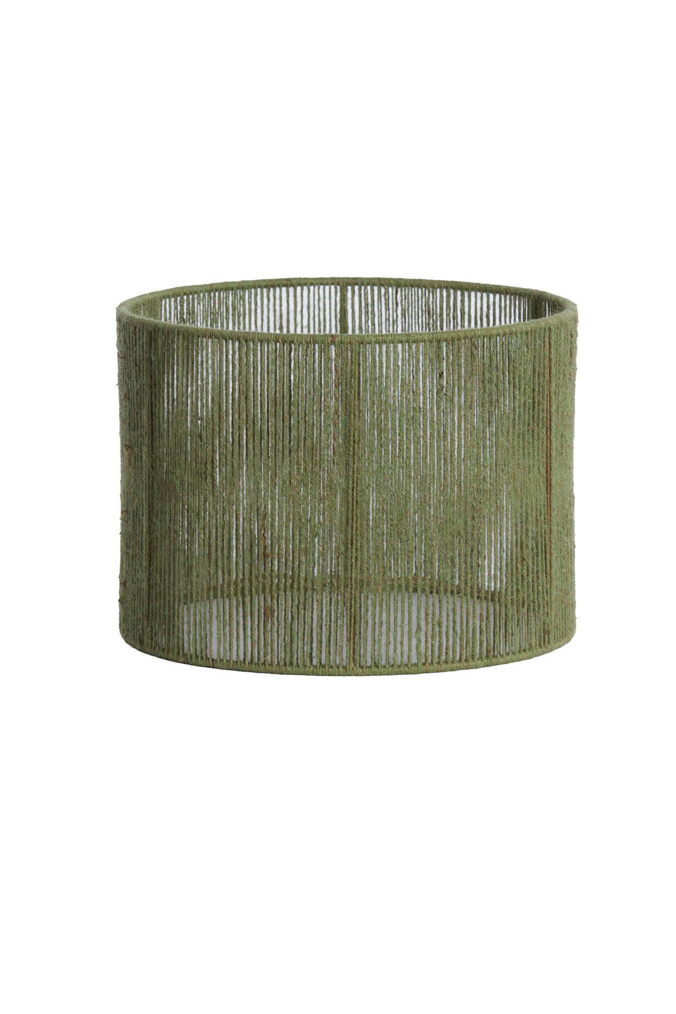 Tossa Kap cilinder 35-35-25 cm jute groen