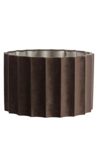 Disli Kap cilinder 40-40-25 cm velvet donker bruin