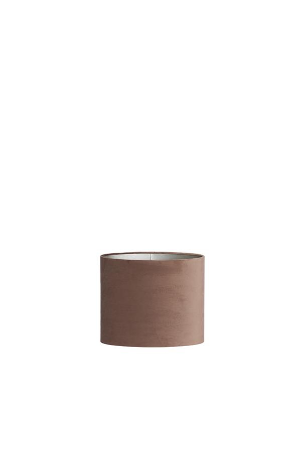 Velours Kap ovaal recht smal 30-15-25 cm chocolade bruin
