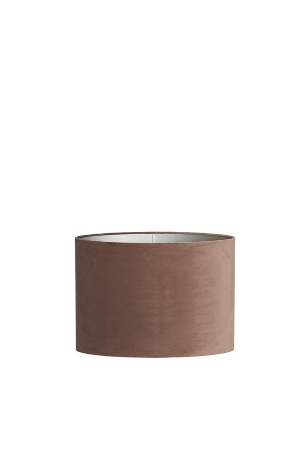 Velours Kap ovaal recht smal 45-21-32 cm chocolade bruin
