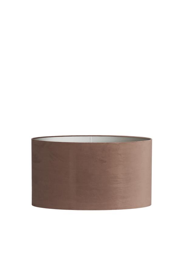 Velours Kap ovaal recht smal 58-24-32 cm chocolade bruin