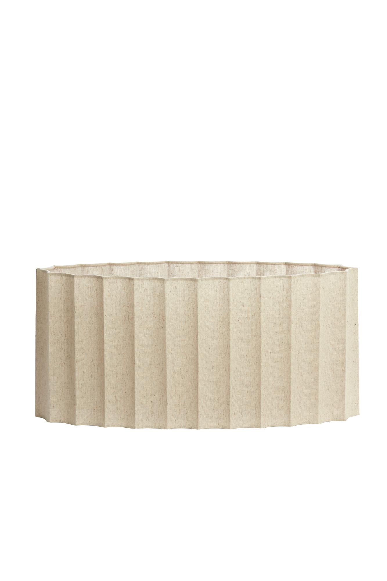 Disli Kap ovaal recht smal 58-24-27 cm naturel