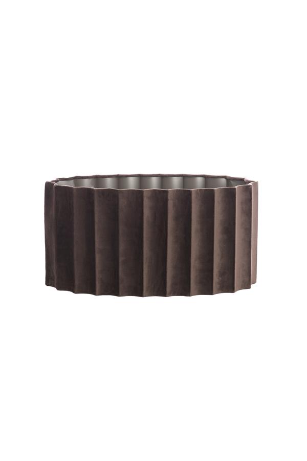 Disli Kap ovaal recht smal 45-21-22 cm velvet donker bruin