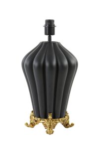 Sayang Lampvoet Ø24x46 cm mat zwart-antiek brons