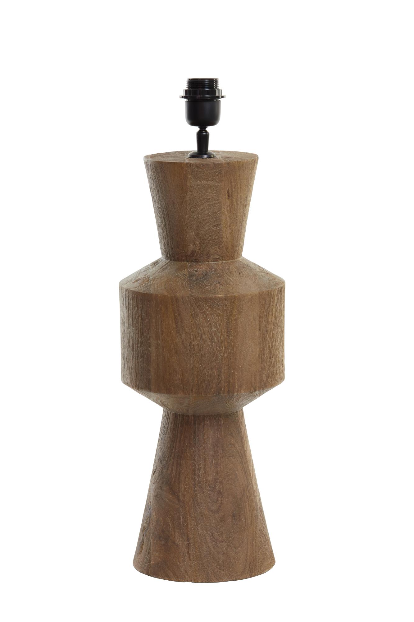 Gregor Lampvoet Ø20x60 cm hout mat bruin