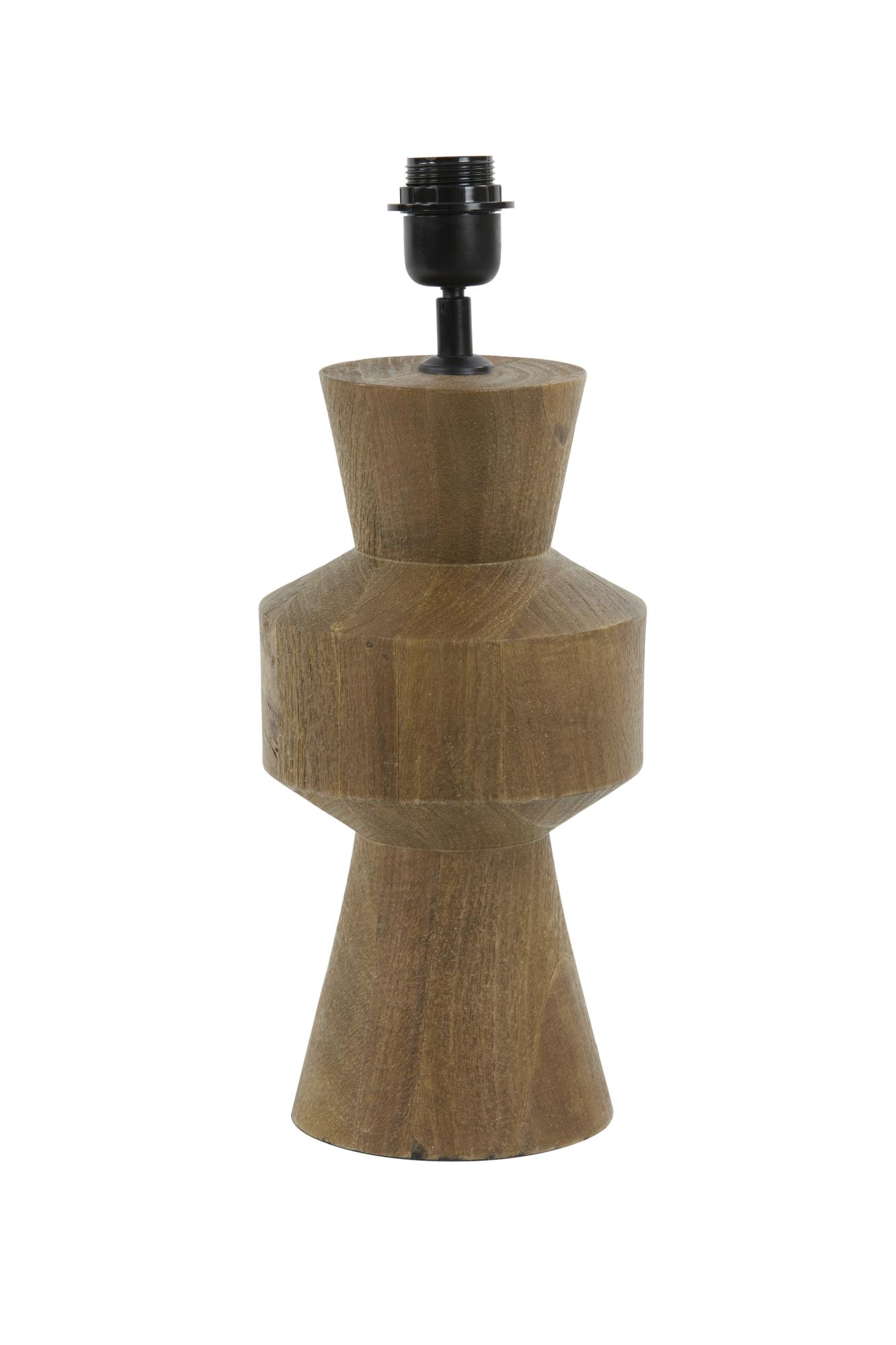 Gregor Lampvoet Ø17x44 cm hout mat bruin