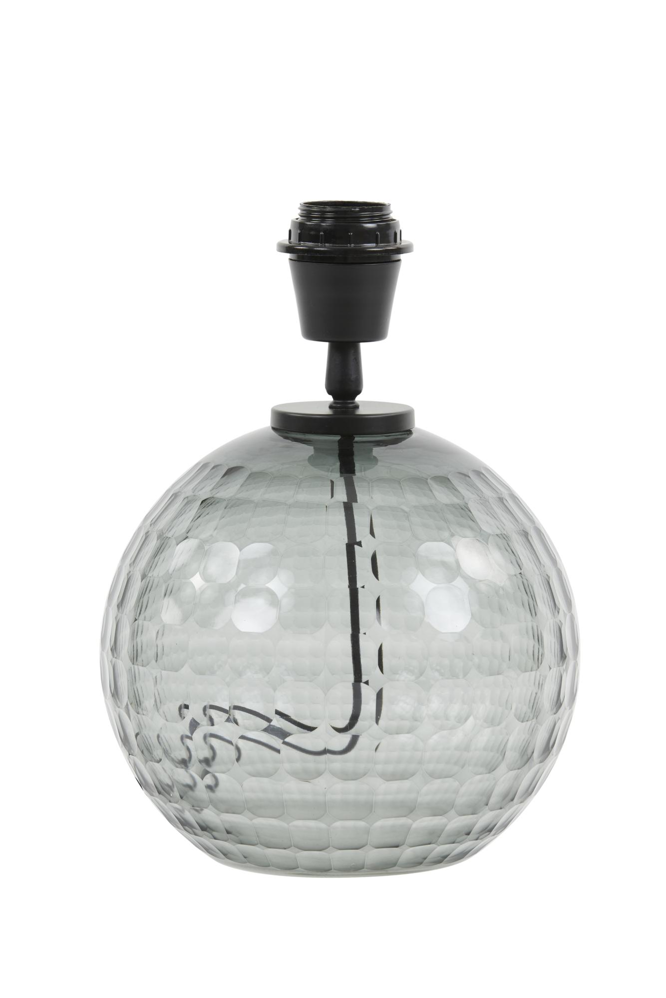 Taiki Lampvoet Ø20x28 cm smoke glas grijs