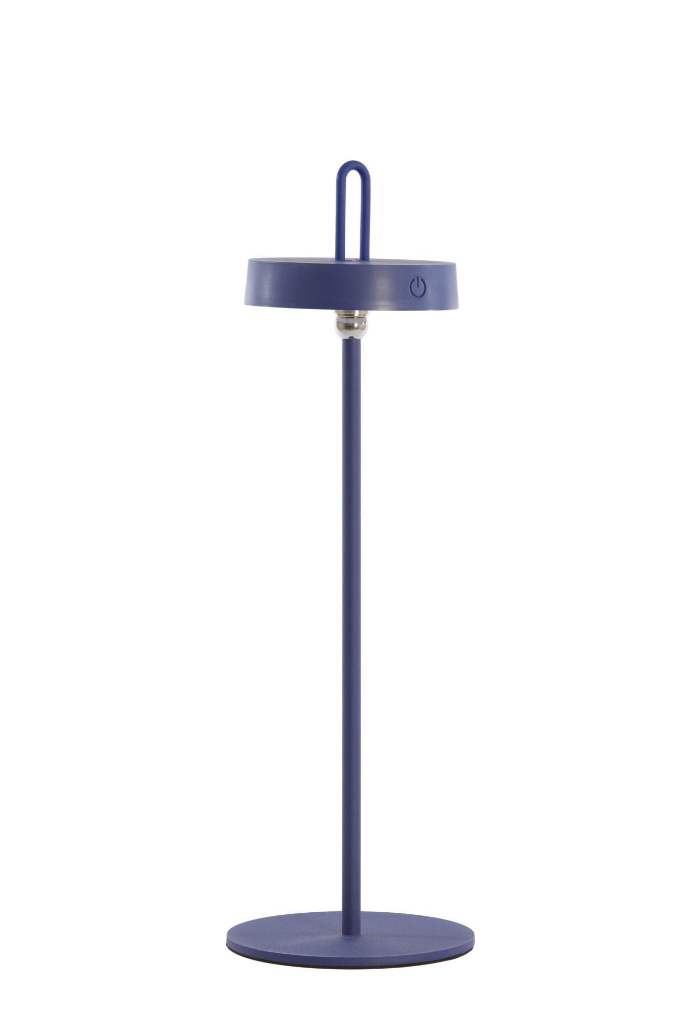 Ampeha Tafellamp LED Ø13x47 cm kobalt blauw