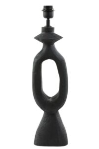 Django Lampvoet 14x12x58 cm hout mat zwart