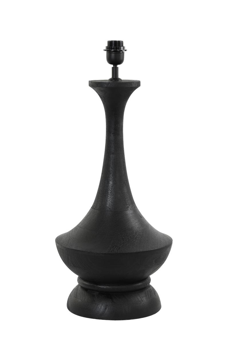 Nicolo Lampvoet Ø28x66 cm hout mat zwart