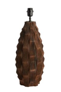 Takabe Lampvoet Ø21x46 cm hout chocolade bruin