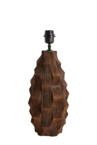 Takabe Lampvoet Ø20x38 cm hout chocolade bruin