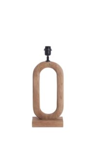 Paceco Lampvoet 20x12x44 cm hout mat naturel