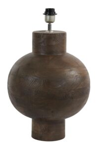 Barumi Lampvoet Ø33x55 cm hout mat roodbruin