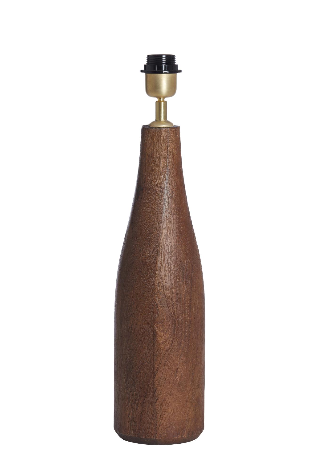 Trapino Lampvoet Ø13x42 cm hout mat oranje-bruin