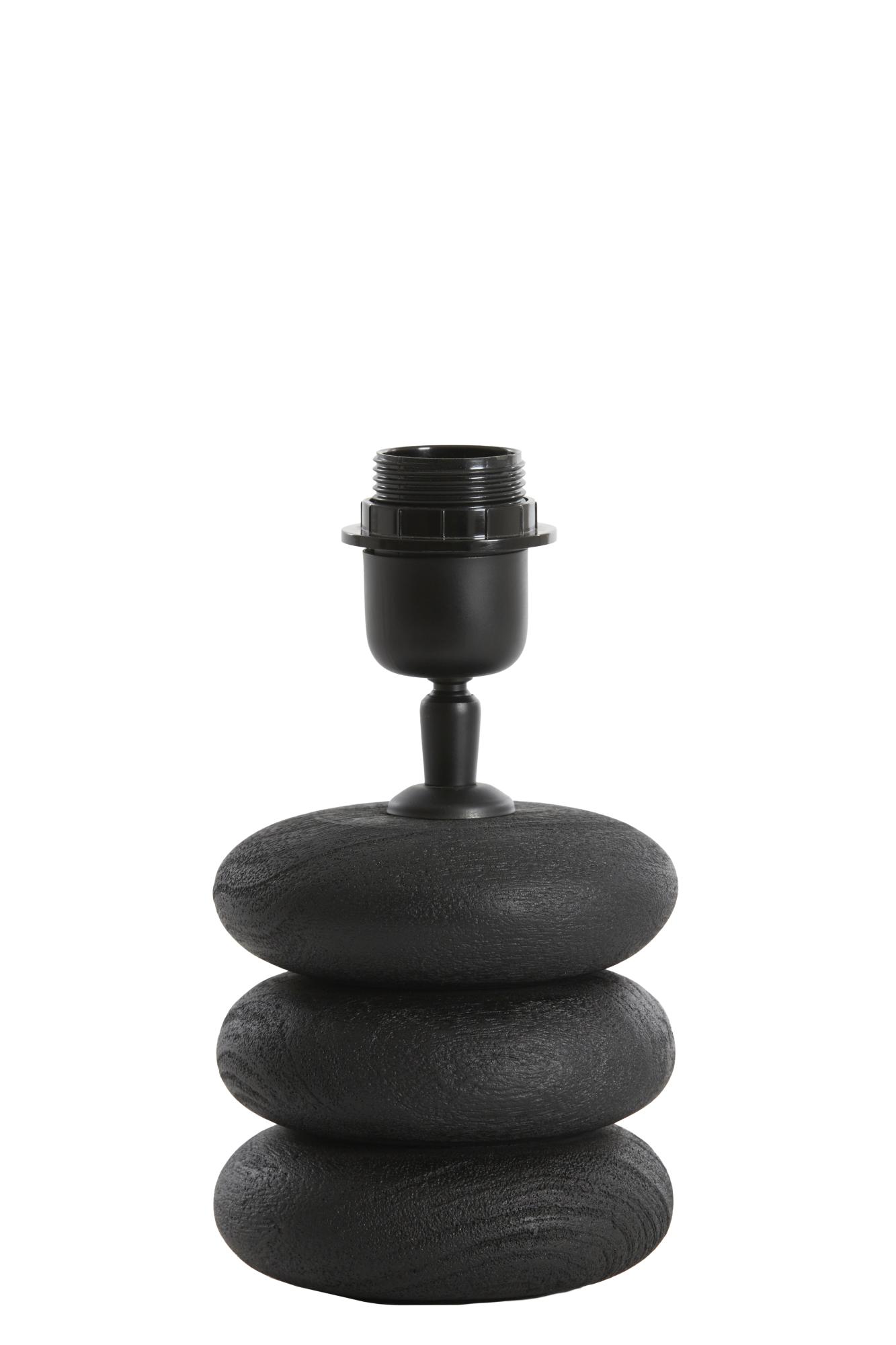 Budongo Lampvoet Ø12x12 cm hout zwart
