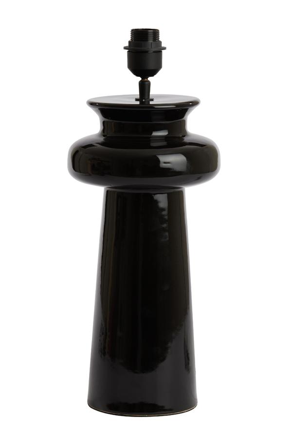 Denia Lampvoet Ø21x51 cm keramiek glanzend zwart