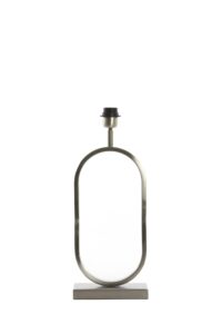 Jamiri Lampvoet 20x10x45 cm nikkel satijn