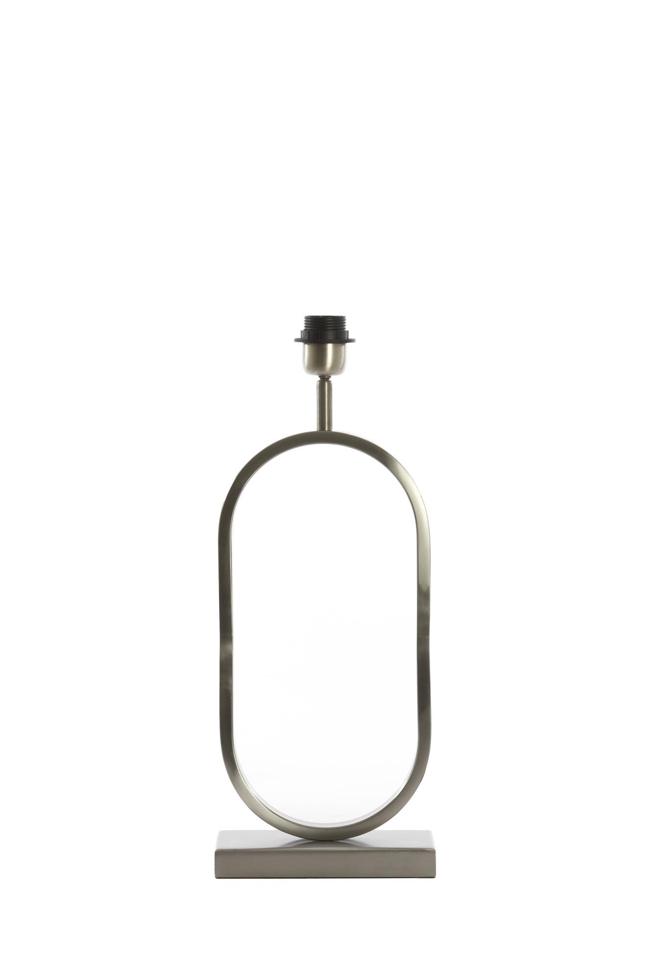 Jamiri Lampvoet 20x10x45 cm nikkel satijn