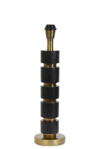 Azoyu Lampvoet Ø14x52 cm mat zwart+antiek brons