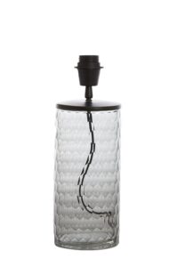 Dalina Lampvoet Ø13x37 cm smoke glas+zwart