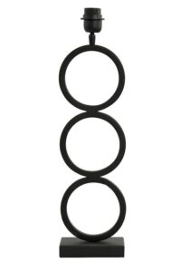 Stelios Lampvoet 15x10x51 cm mat zwart