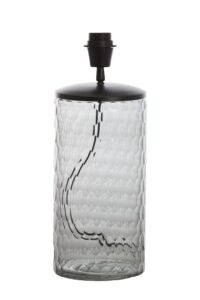 Daiwey Lampvoet Ø16x42 cm smoke glas+zwart