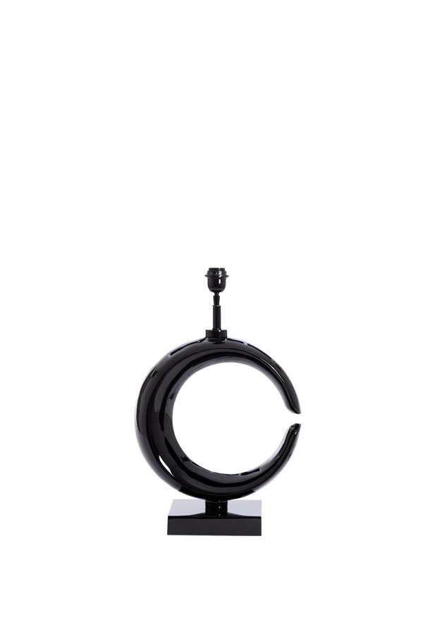 Maan Lampvoet 37x20x60 cm glanzend zwart