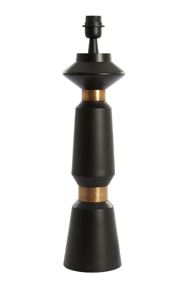 Ilvar Lampvoet Ø16x57 cm mat zwart+antiek brons