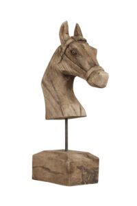 Horse Ornament 25x14x48 cm hout weather barn