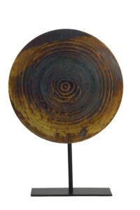 Garas Ornament op voet 35x10x51 cm vurig brons-mat zwart