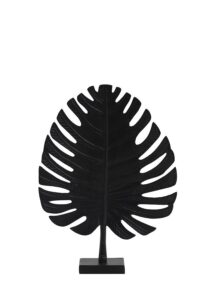 Leaf Ornament 30x8x42 cm zwart