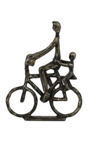 Cyclist Ornament 24x6x30 cm antiek brons