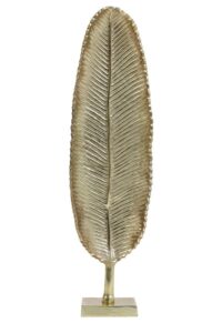 Leaf Ornament 14x8x56 cm goud