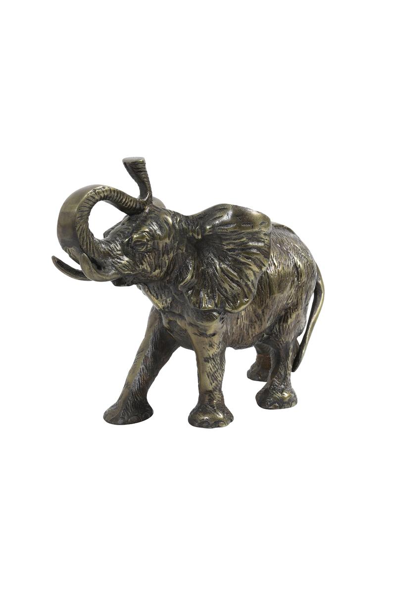 Wanyama Ornament 36x17x30 cm olifant antiek brons