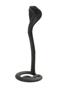 Snake Ornament 25x21x60 cm zwart
