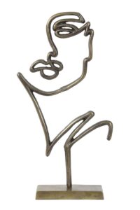 Face Ornament 26x8x48 cm antiek brons