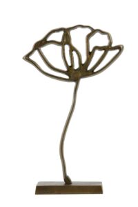 Papaveru Ornament op voet 28x8