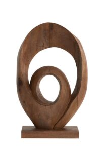 Randa Ornament 40x14x60 cm hout mat bruin