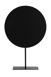 Rasim Ornament op voet 40x10x60 cm mat zwart+zwart