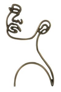 Face Wandornament 28x8x45 cm antiek brons