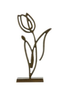 Tulipanu Ornament op voet 24x8