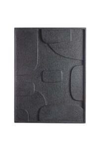 Colino Wandornament 80x8x60 cm hout mat zwart